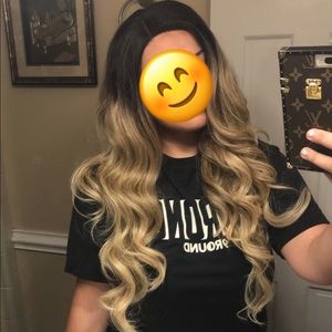 Blonde Ombré Synthetic Wig